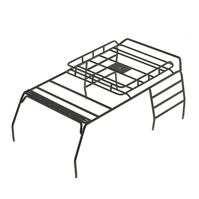 휠베이스 시뮬레이션 클라이밍 자동차 랭글러 쉘 롤 케이지 루프 랙, 1/10 SCX10 313mm, 금속 수하물 랙