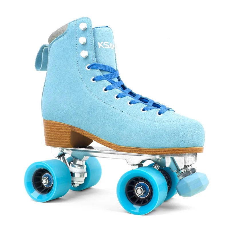 Size 38-45 Double Row Roller Skates 2025 4 Wheels Skate Shoes For Women Beginner Outdoor Ice Skating Rink Training Quad Sneakers