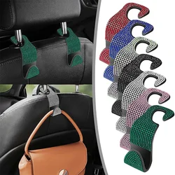 1PC Multifunction Portable Rhinestone Car Seat Back Hook Headrest Storage Holder Hanging Bag Organizer Auto Interior Accessories