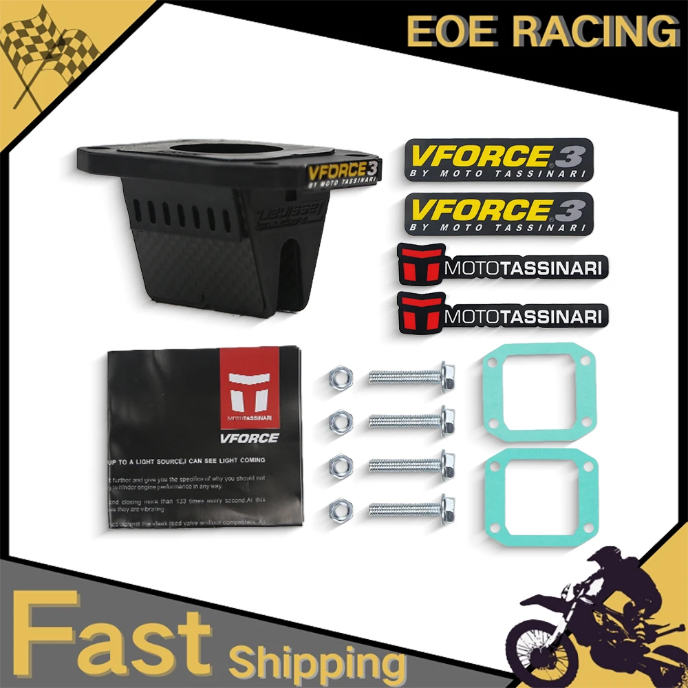 V381S V-Force Motorcycle Reed Valve Vforce 3 Carbon Fiber For Honda CR80 CR85 Expert 2003-2007