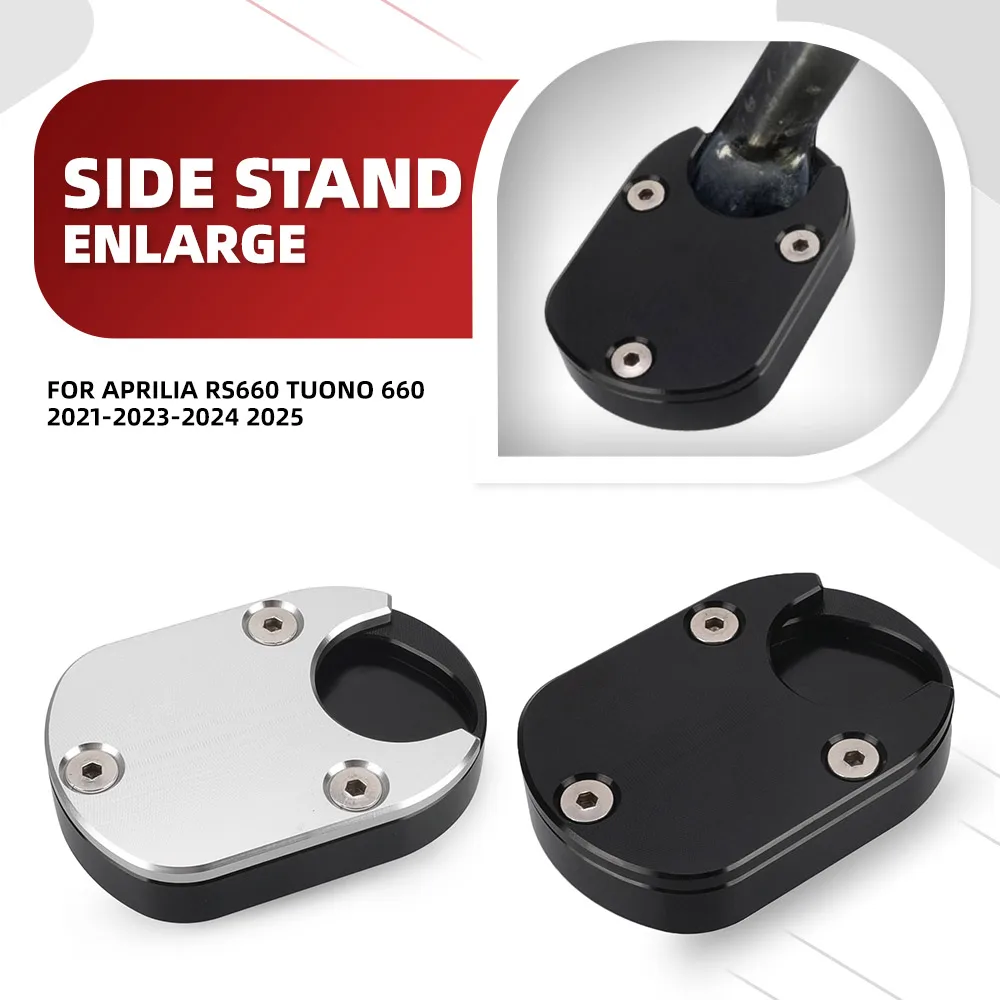 

For Aprilia RS660 Tuono 660 2021-2023-2024 2025 Kickstand Foot Side Stand Extension Pad Support Enlarge Plate Tuono660 RS 660