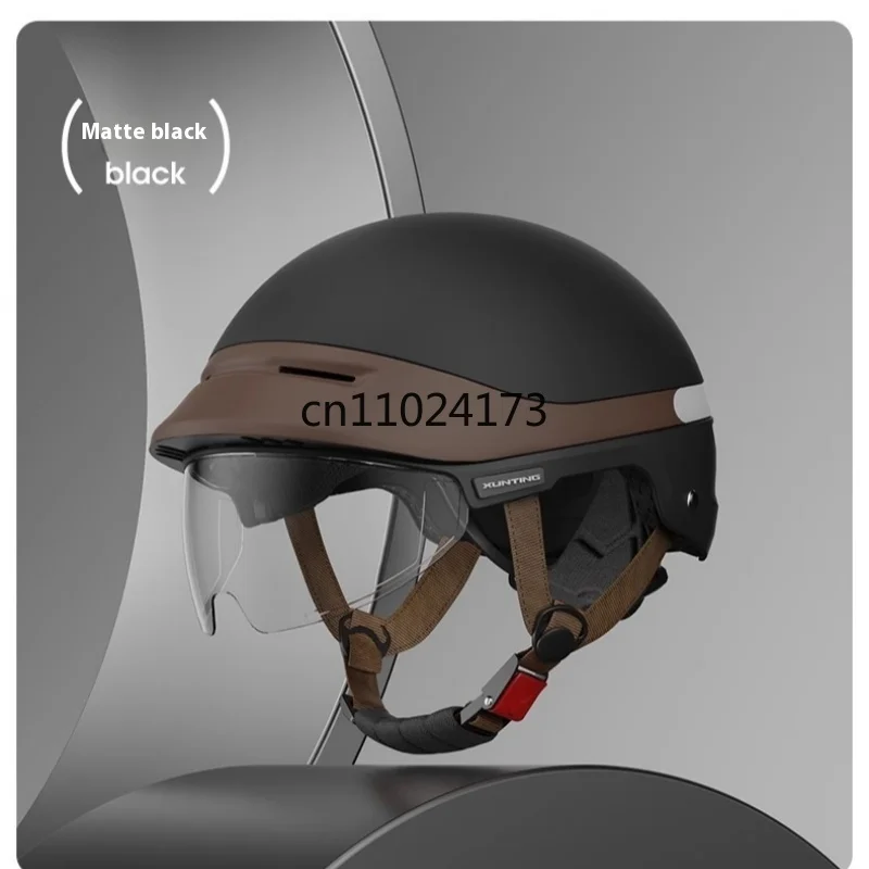 جديد مركبة كهربية خوذة الذكور والإناث سيارة تعمل بالبطارية نصف خوذة الجملة خوذة أمان مركبة كهربية أربعة مواسم خوذة #1