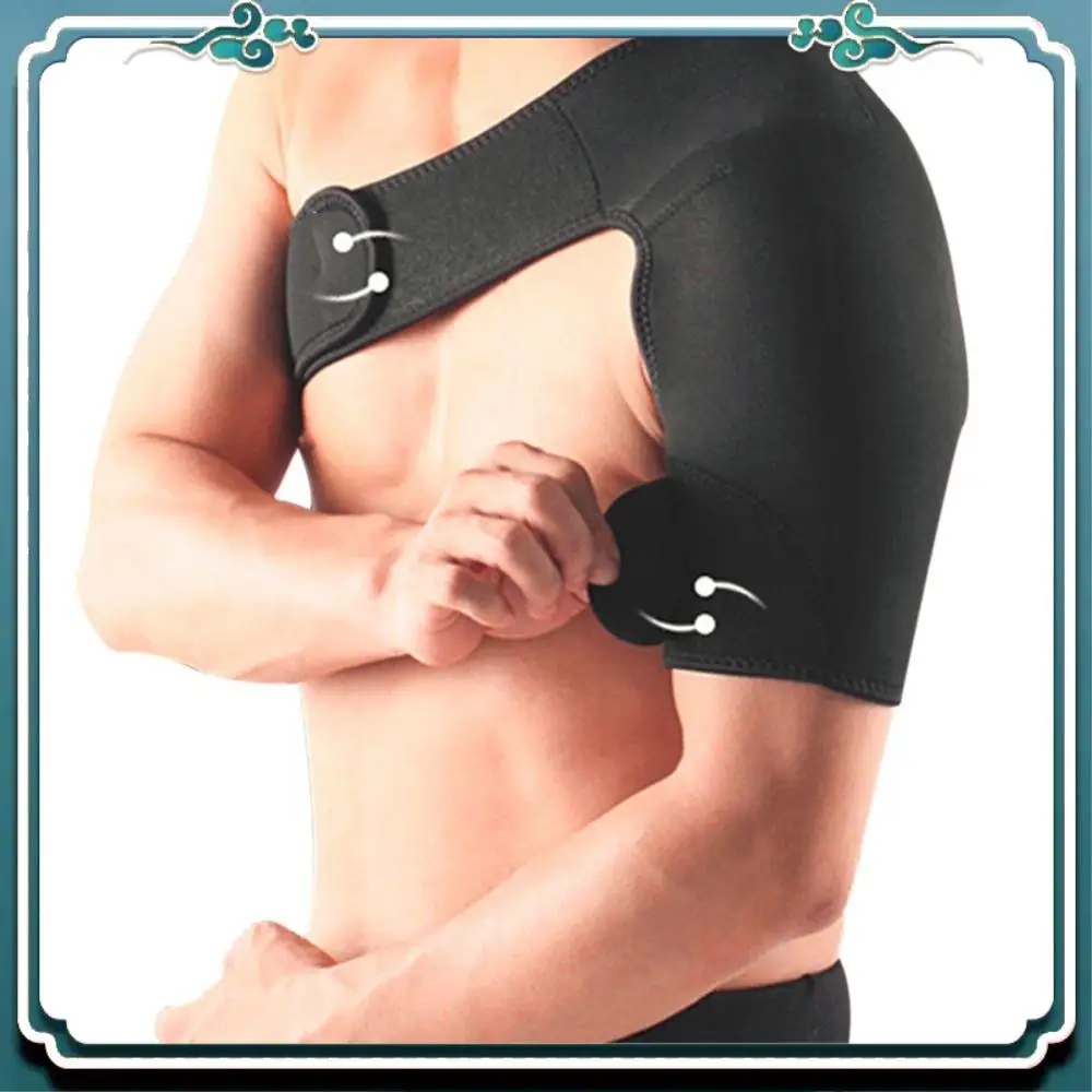 Reliable Shoulder Support Brace Back Guard Strap Wrap Belt Band Pads Single Shoulder Adjustable Breathable Sports Care Guard Pro