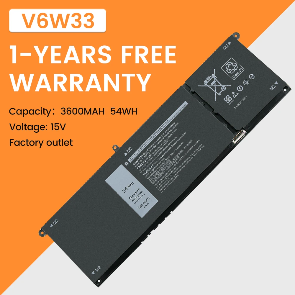 V6W33 G91J0 Laptop Battery For Dell Inspiron15 5310,3511,5510,5410,5415,5518,3510,3515,5418,7415,Latitude3320 3520 3420