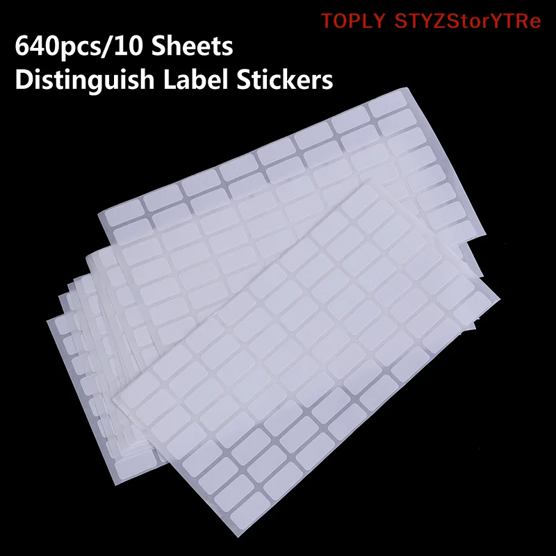 10Sheet 10*20mm Blank White Sticker Labels Small Paper Adhesive Label Stickers Writable Note Sticker Tag Crafts