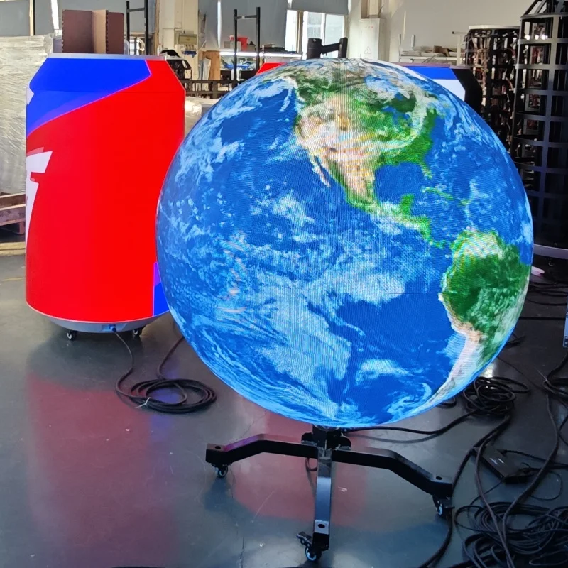 Irregular Shaped Spherical High Brightness LED Display for Retail Store Advertising with Video Wall and 2-Year Warranty