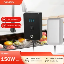 Fruit en groente reinigende machine, zeevruchten voedsel desinfectie, kreeften ultrasone reiniging, horloge, glazen, goud en zilver sieraden schoonmaken, mini draagbare ultrasone hoogfrequente trilling