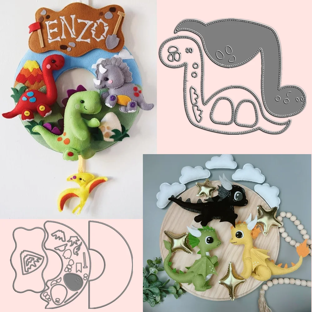 عيد ميلاد المعادن قطع يموت الخياطة ورأى ورقة ديناصور طفل الأطفال هدية عيد الميلاد اليدوية بيضة عيد الفصح سكرابوكينغ بطاقة الحرفية