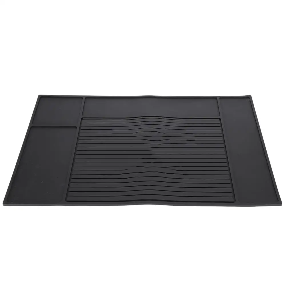 30x45cm Hair Salon Tool Organizer Anti Skid Mat for Barber Hairdressing