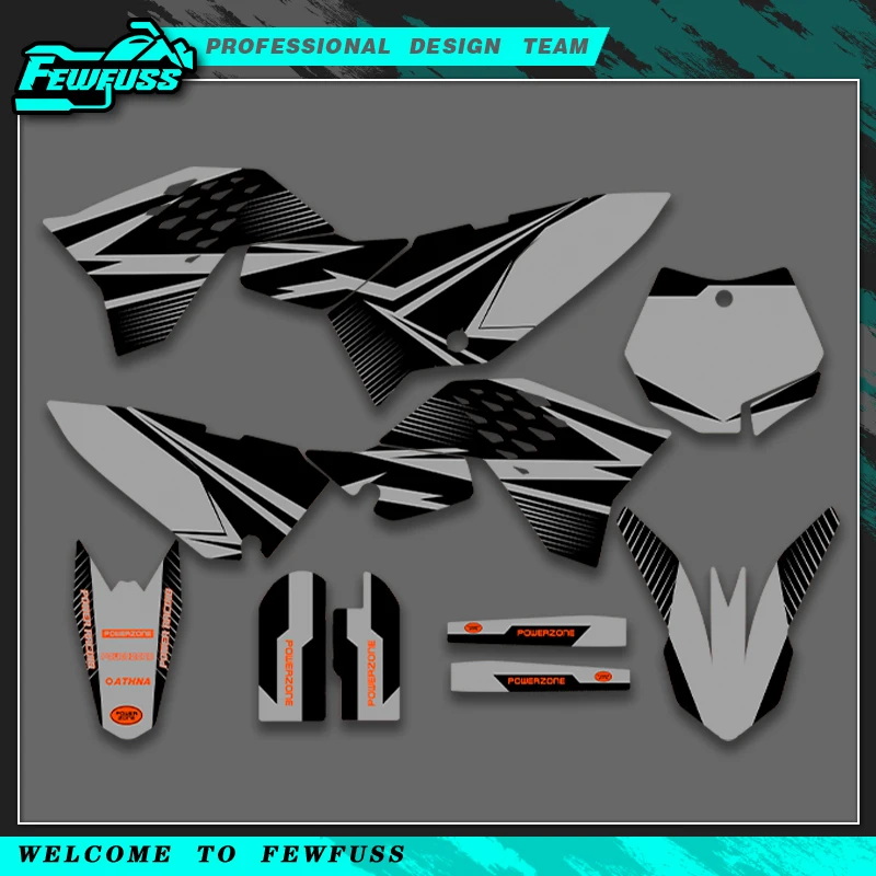 

Fewfuss полная графика наклейки мотоцикл индивидуальный номер имя для KTM SX65 SX 65 2009 2010 2011 2012 2013 2014 2015