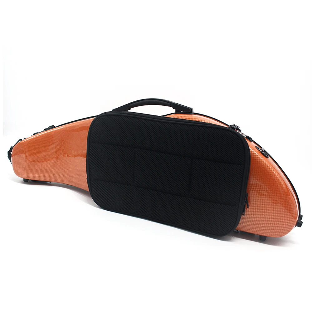 4/4 Violin Case Carbon Fiber Violin Case with Music Bag and Combination Lock and Strap High Quality Violin Case 4/4