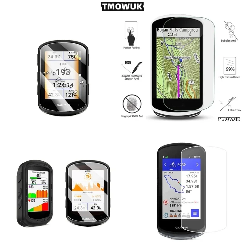 

For Garmin 1030 Plus 1040 Edge 520 820 530 1040 540 840 130 Explore2 Tempered Glass Screen Protector Bicycle GPS Film GFHO