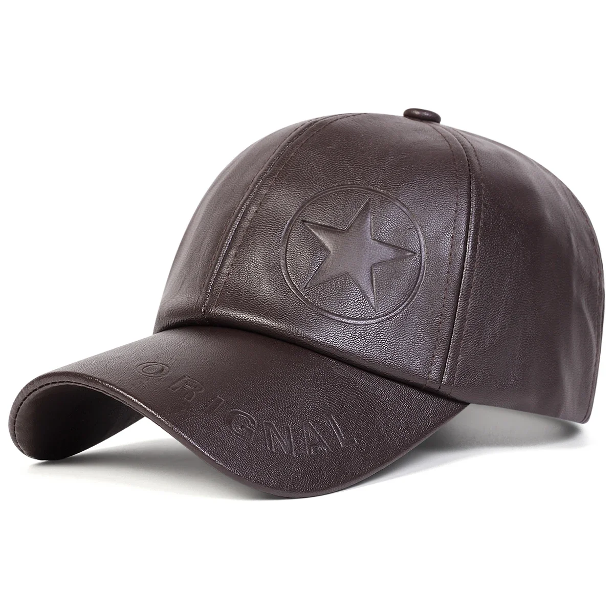 للجنسين الخماسي الأصلي بصمة بو الجلود قبعات البيسبول ربيع الخريف في الهواء الطلق قابل للتعديل قبعات عادية واقية من الشمس قبعة قبعة رياضية