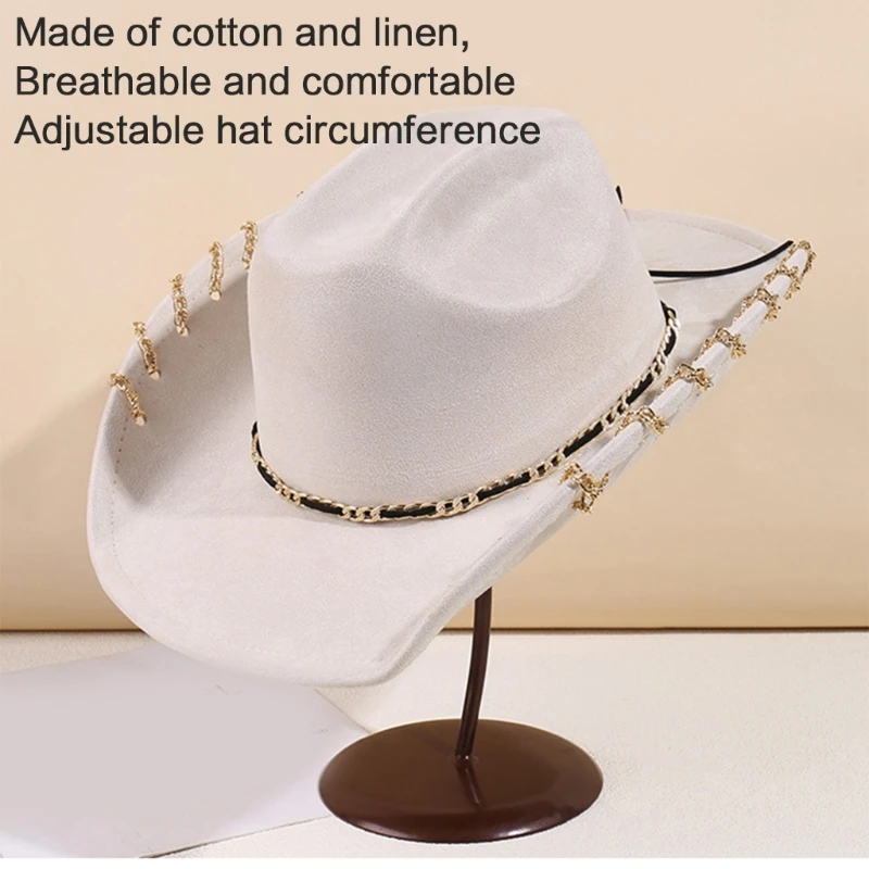 Homburg Top Hat with Exotic Belt Victorian Age Maillard Top Hat Classical Porkpie Hat for Boy Men Adults Maillard