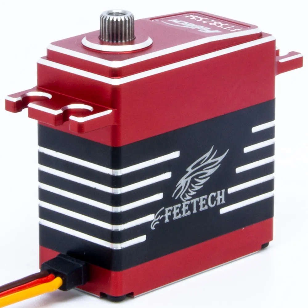 

FEETECH FT5825M 25 кг Полностью водонепроницаемый цифровой мотор с железным сердечником Металлическая шестерня 1 8 1 10 Скалер Стальной ЧПУ для металла Унисекс RC CAR SERVO