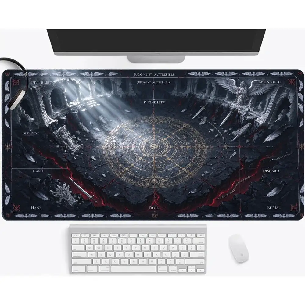 Ice Burst Magic Circle Gaming Mouse Pad Precision Tracking Thick Rubber For Fantasy Play