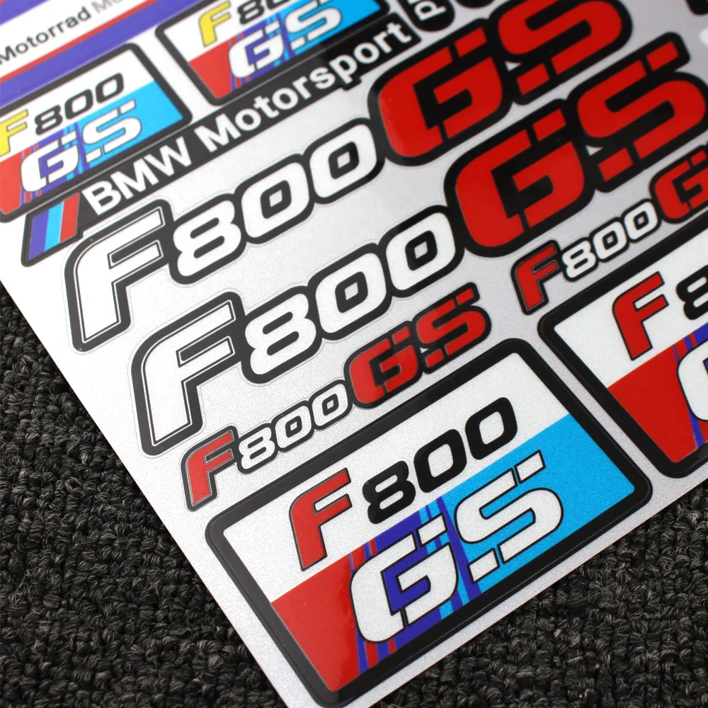 Motorcycle Logo REFLECTIVE Stickers FAIRING Decals for BMW F800gs F800 GS F 800GS