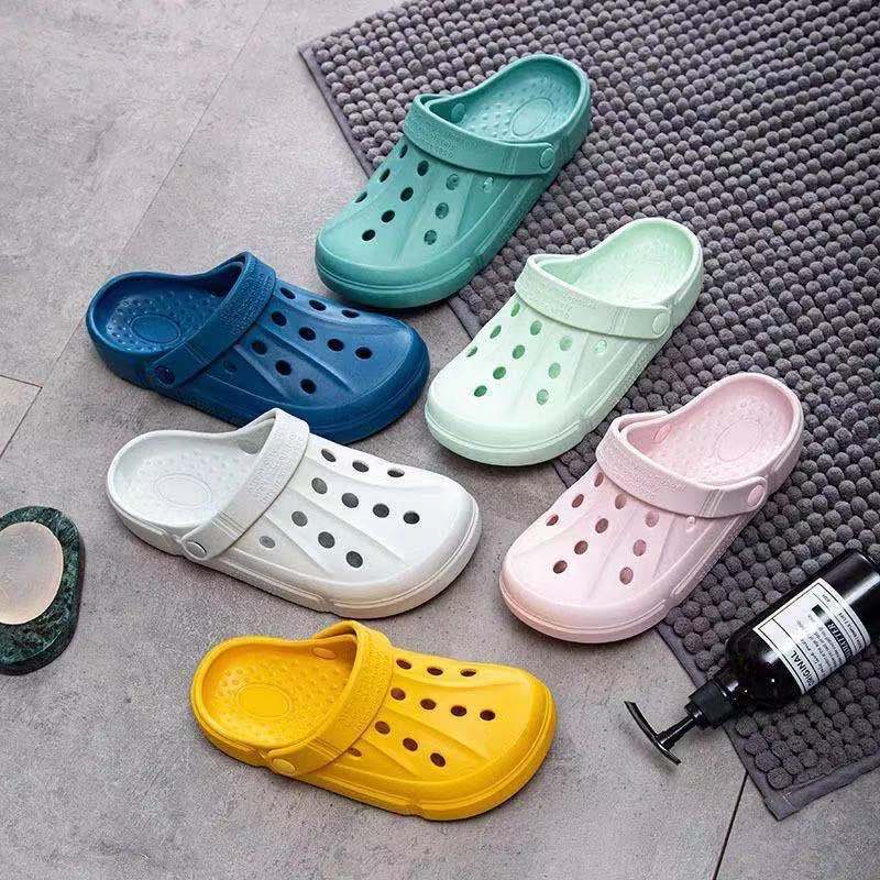  Soft-soled Women Sandals 2023 Summer Clogs Ladies Beach Green Shoes EVA Lightweight Sandles Flat Unisex Colorful Shoe Sandalias 