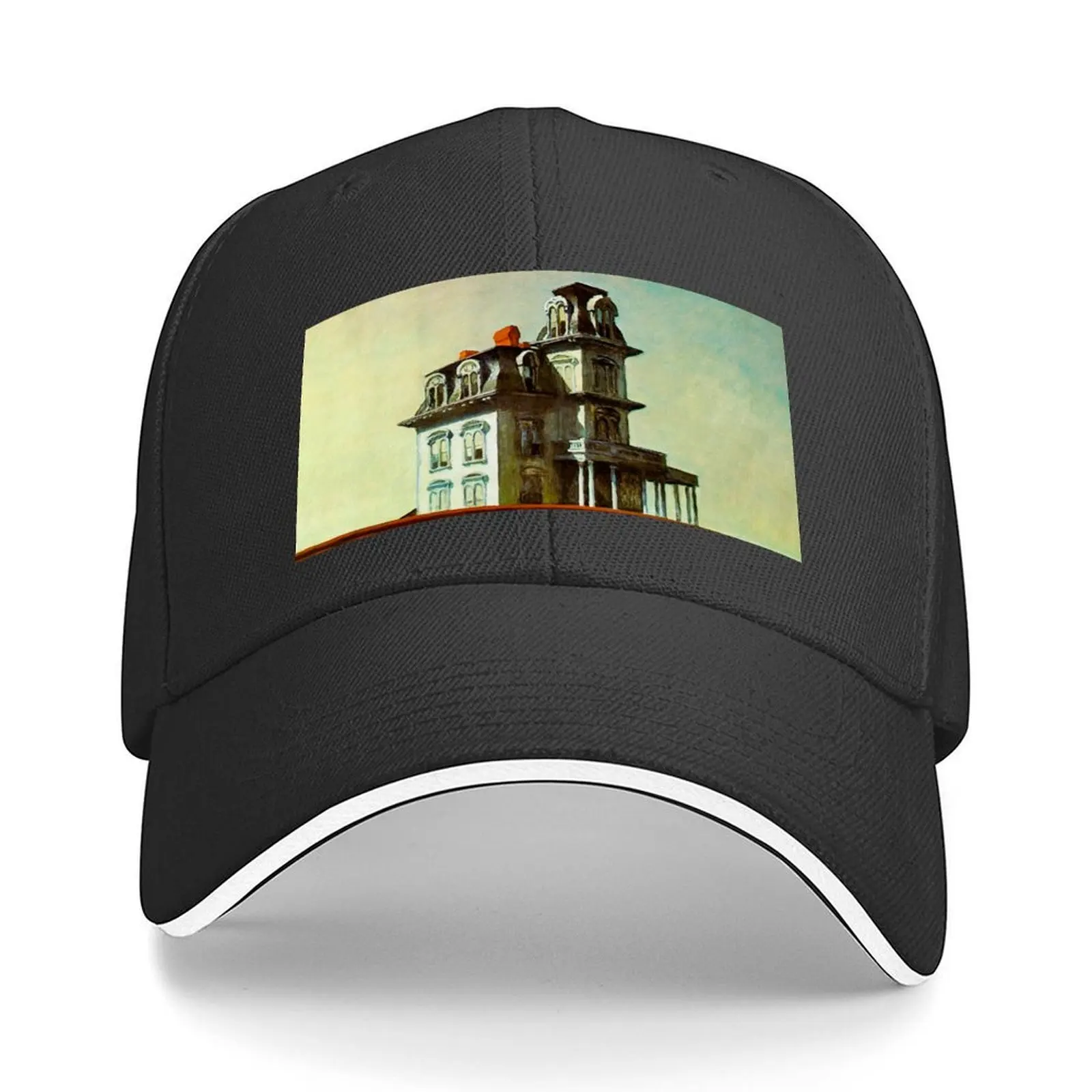 

House by the Railroad by Edward Hopper Baseball Cap Gentleman Hat Fashion Beach Hat Man For The Sun Women Beach Fashion Men's