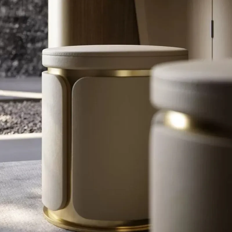 Light luxury tea stool Modern simple dressing stool Bedroom minimalist small pier