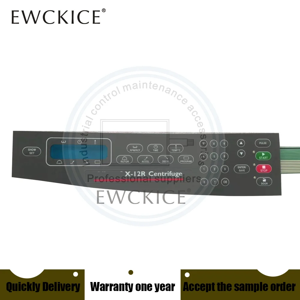 

NEW X-12R Centrifuge PLC HMI Membrane Switch Keypad Keyboard