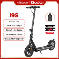iScooter i9S 500W Electric Scooter 35KM/H 10AH Scooters for Adult 10 inch Pneumatic Tire Electric Kick Scooter with Stickers