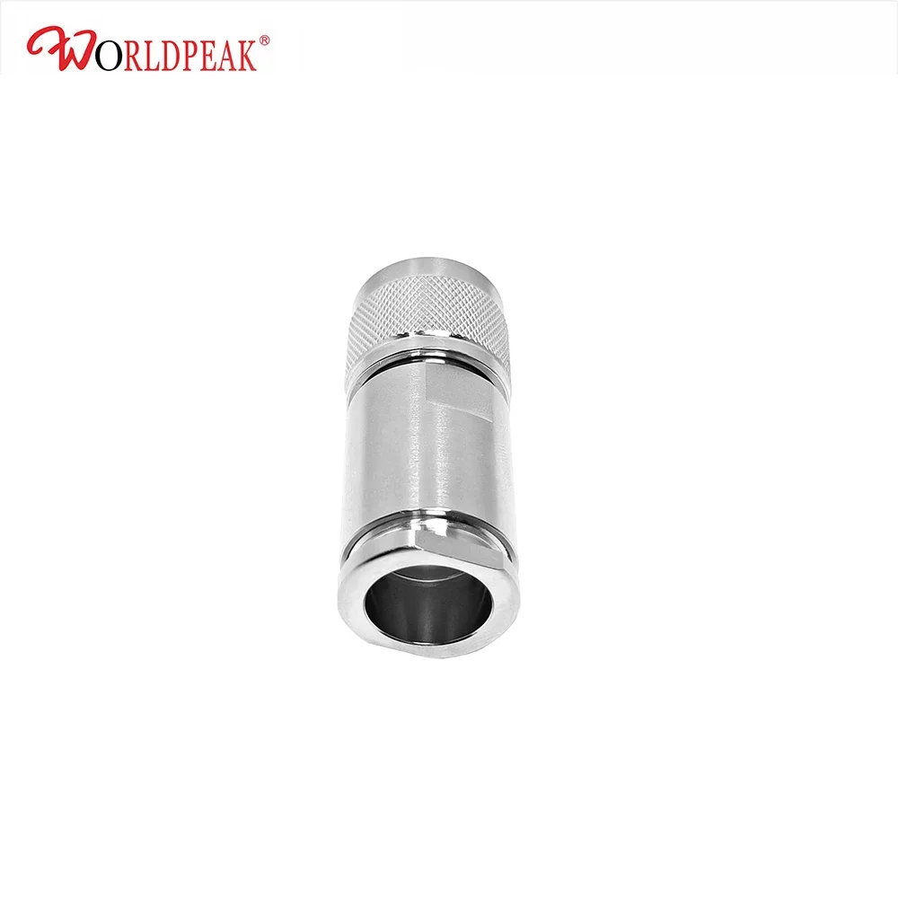 High voltage HN male plug clamp straight RF coaxial connector for LMR600 coaxial cable