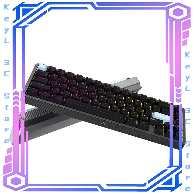 Ipi Rain65-Key Aluminum Alloy Cnc Dispensing Gasket Three-Mode Durable Magnetic Axis Rt Game Rgb Mechanical Keyboard Birthday