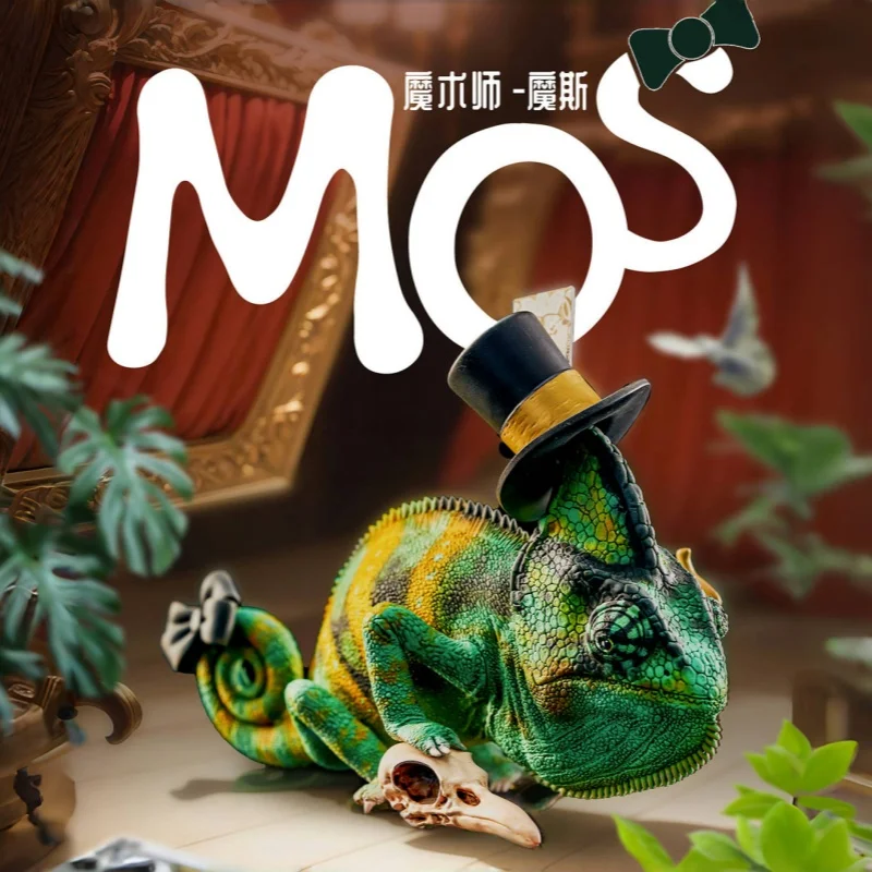

In Stock Figurerich Mosas' Magic Dream - High-Crested Chameleon Figure