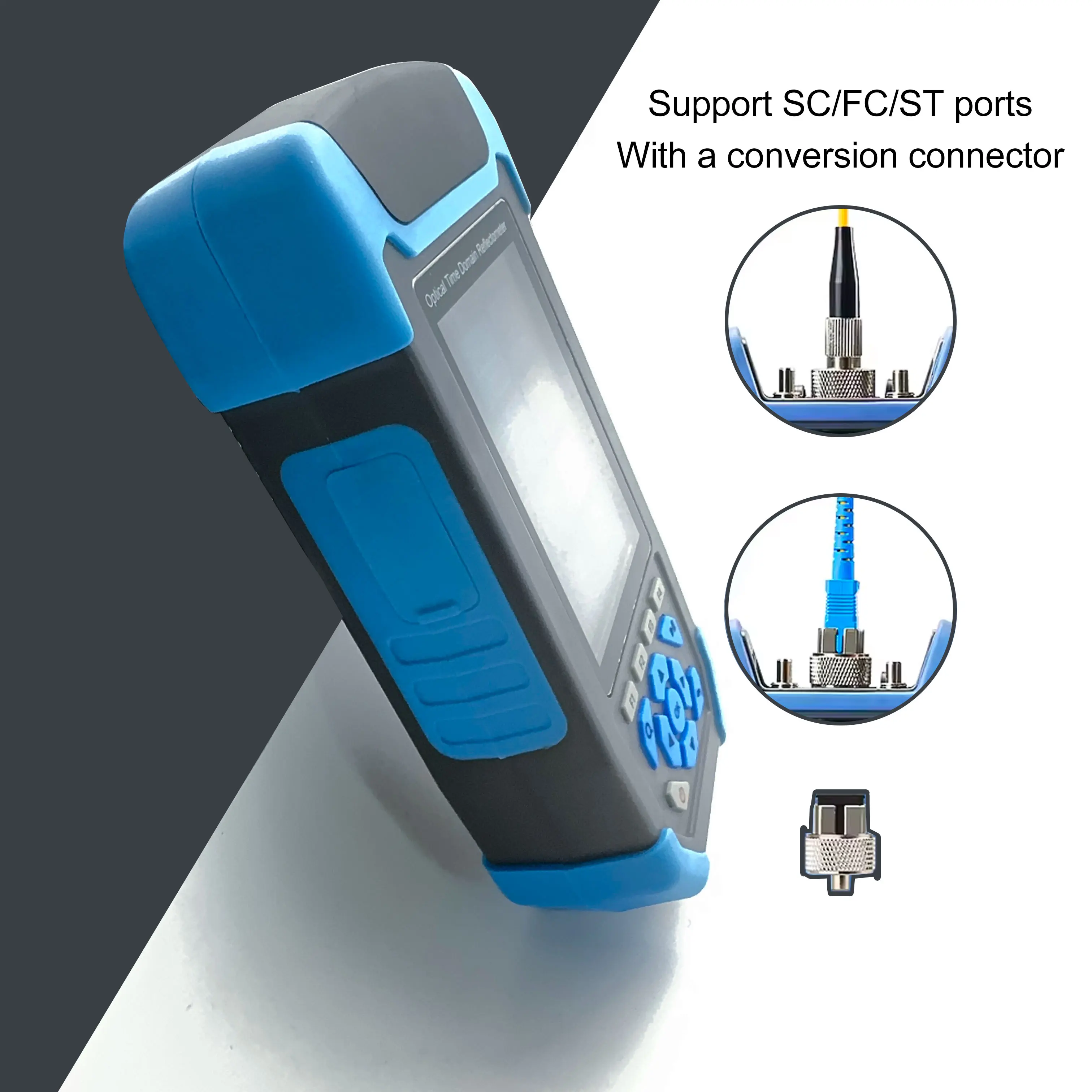 الروسية Pro Mini OTDR الإنجليزية الإسبانية 1310/1550nm الألياف البصرية الانعكاسات مع VFL OLS OPM خريطة الحدث 22/24dB لاختبار 60 كجم