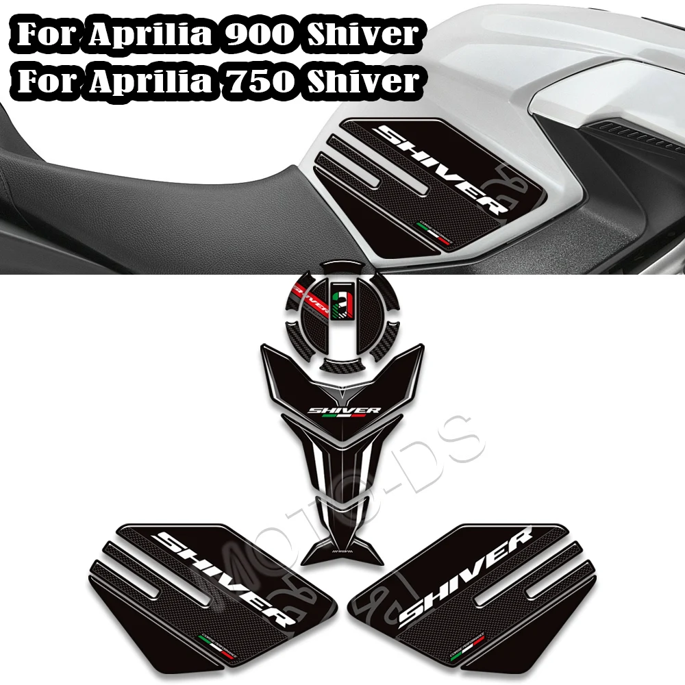 

For Aprilia SL 750 900 Shiver Tank Pad Stickers Fuel Tank Cap Scratch Resistant Fairing Front Fender 3D Resin Stickers