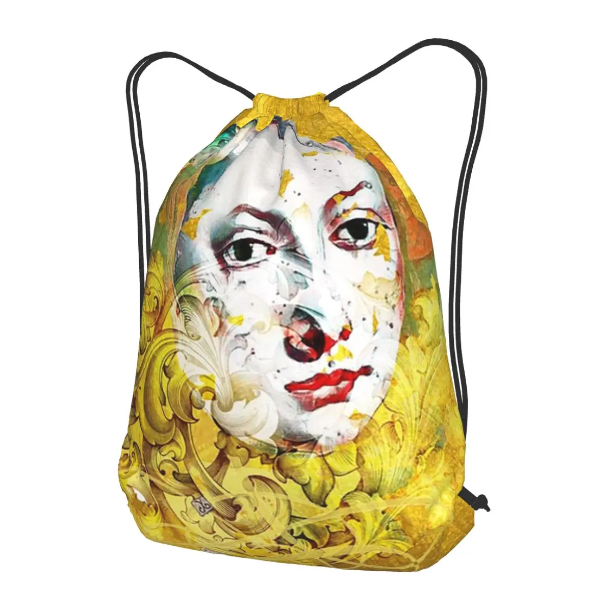 Queen Catherine Of Aragon Of England (by ACCI) Backpacks Fashion Drawstring Bags Sports Bag Book Bags for Man Woman School