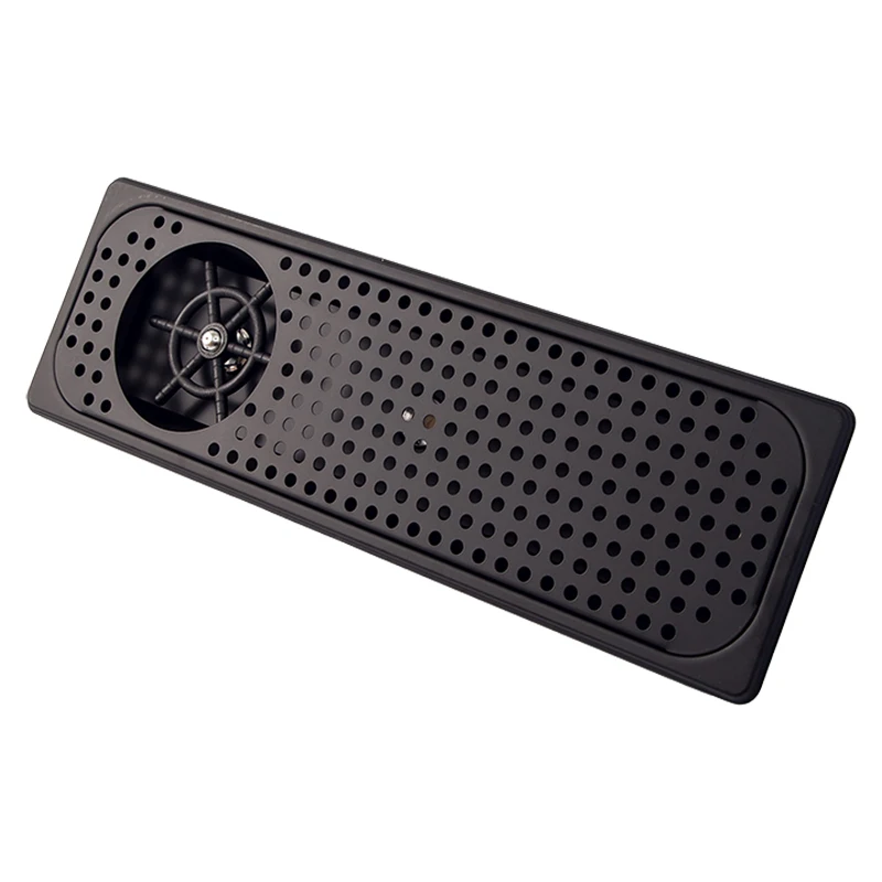 

Automatic Cup Cleaner Rectangular Black Embedded High Pressure Shower Coffee Cup with Strainer