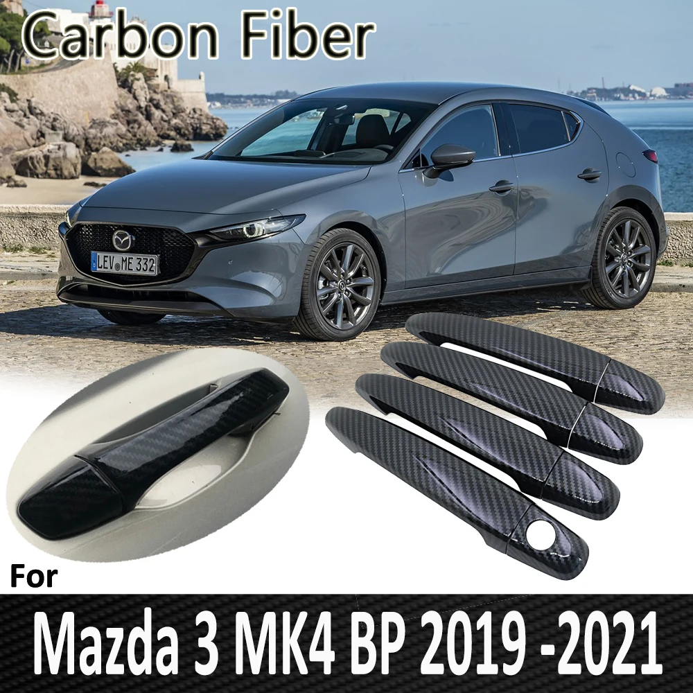 

Pop Patterns for Mazda 3 MK4 BP 2019 2020 2021 Auto Car Door Handle Cover Sticker Decorations Car Accessories