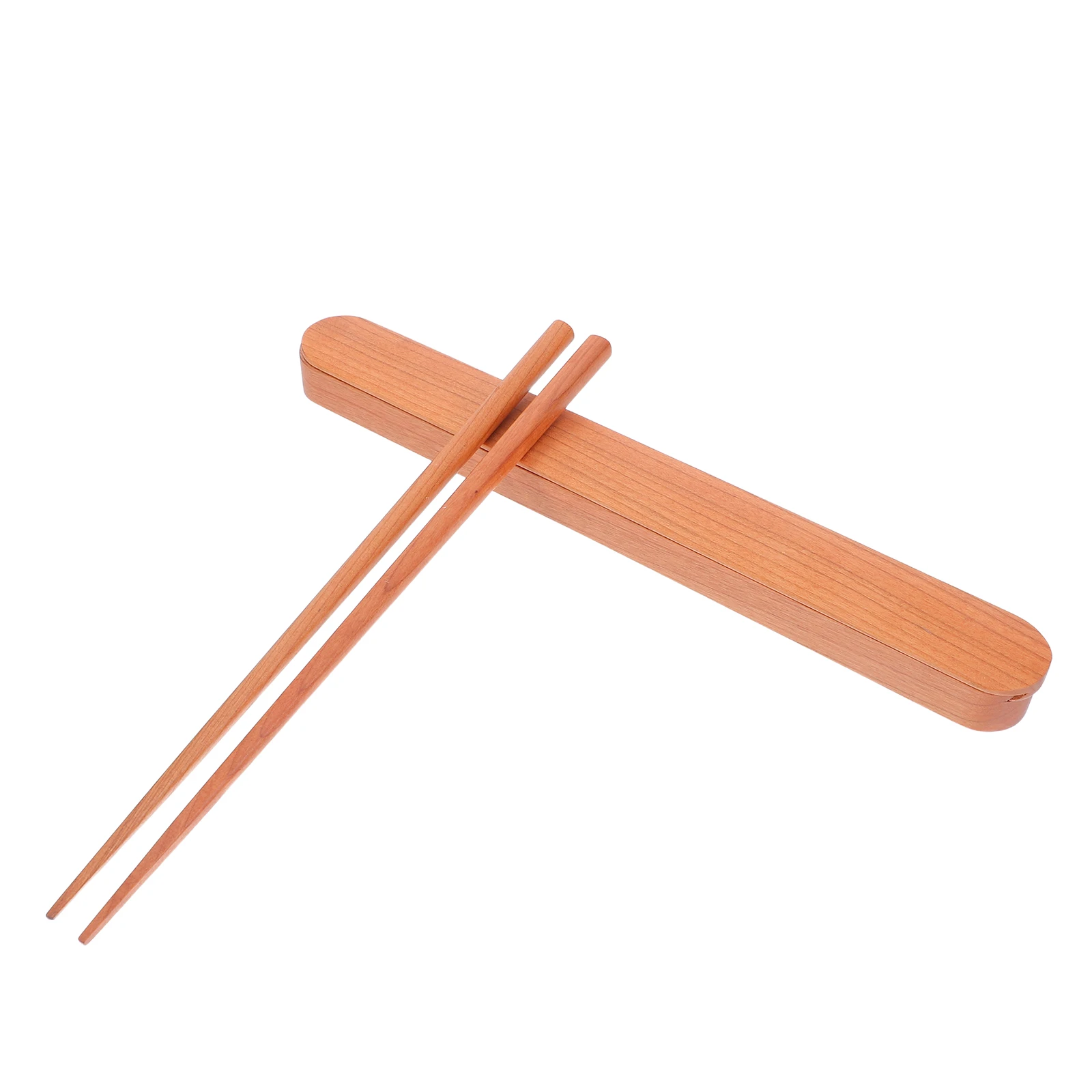 

Chopsticks Wooden Portable with Case Chinese Holder Picnic Travel Japanese Style Tableware Reusable