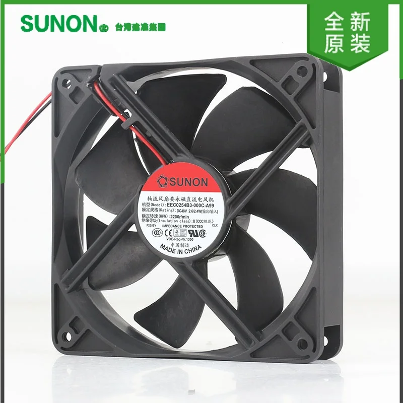 

Original built-in SUNON KDE4812PTB1-6A 5V 12V 24V DC48V 3.8W 12CM 12025 frequency converter fan