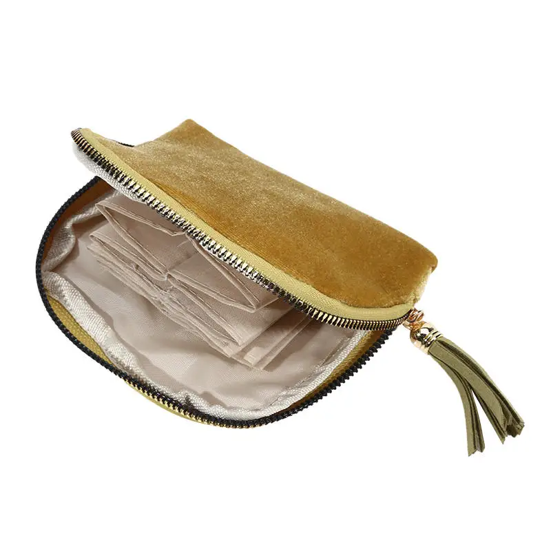 Exquisite Schmuckaufbewahrungstasche mit Quastenanhänger, Reißverschluss-Schmucktasche, große Kapazität, Reise-Kristallarmband-Aufbewahrungsbeutel – Detail 18