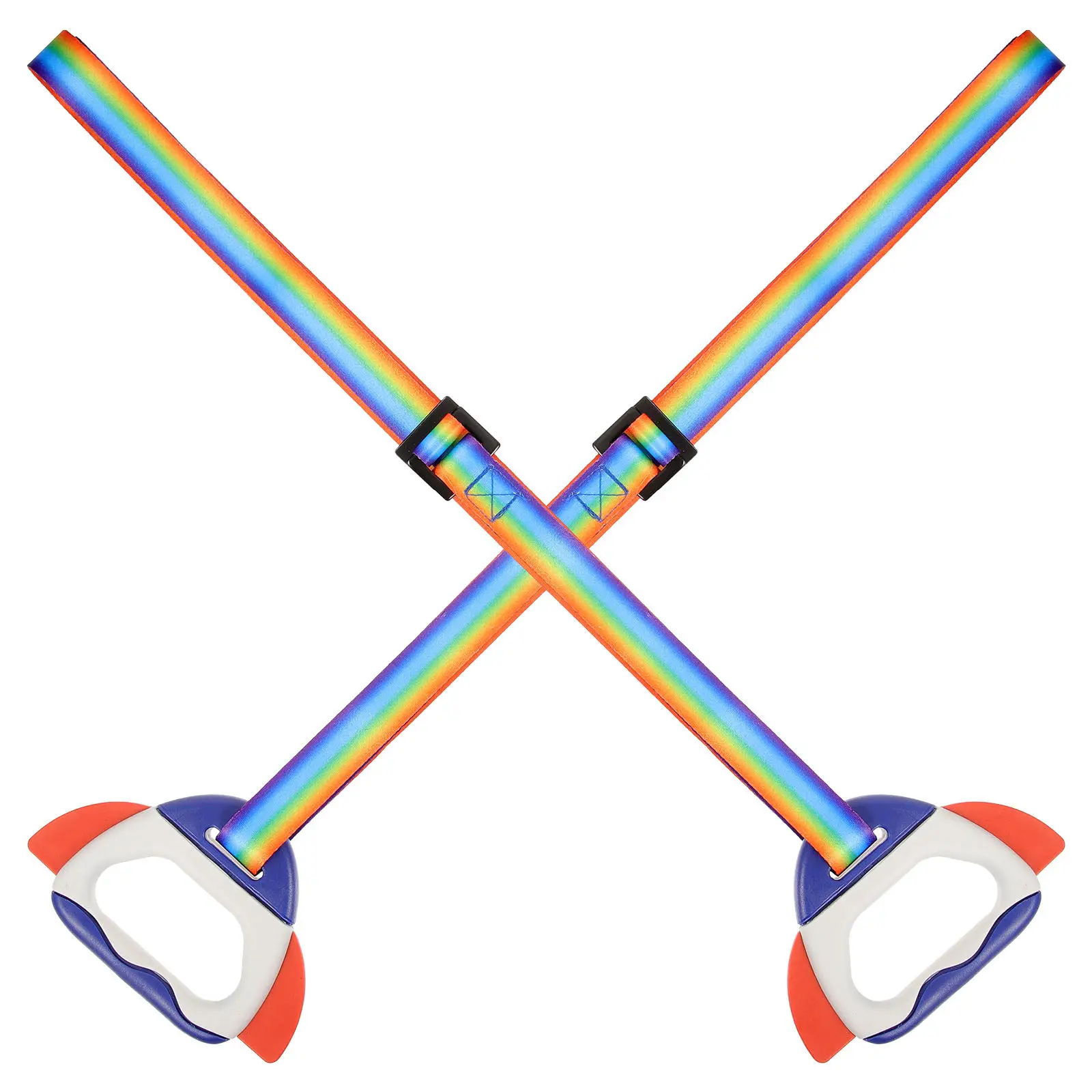 

1Pair Infant Pull Rings Bright Color Safe Loop to Stand Walk for Baby Crib Nursery Bed Activity