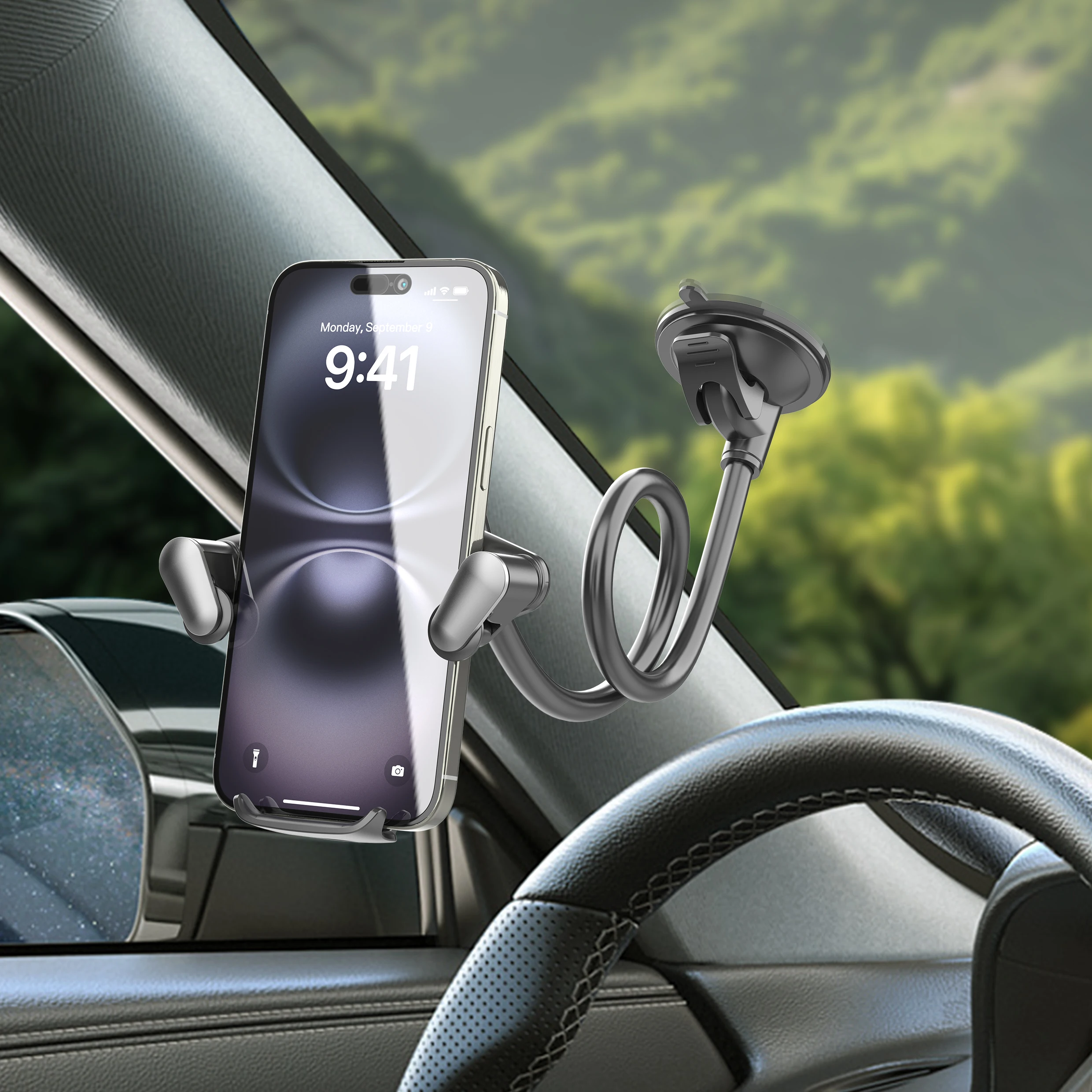 LRBH Auto-Handyhalterung | Hochleistungs-Antivibrationsgerät mit Einhandbedienung | Universell für iPhone 17-14 & Alle Smartphones – Detail 10