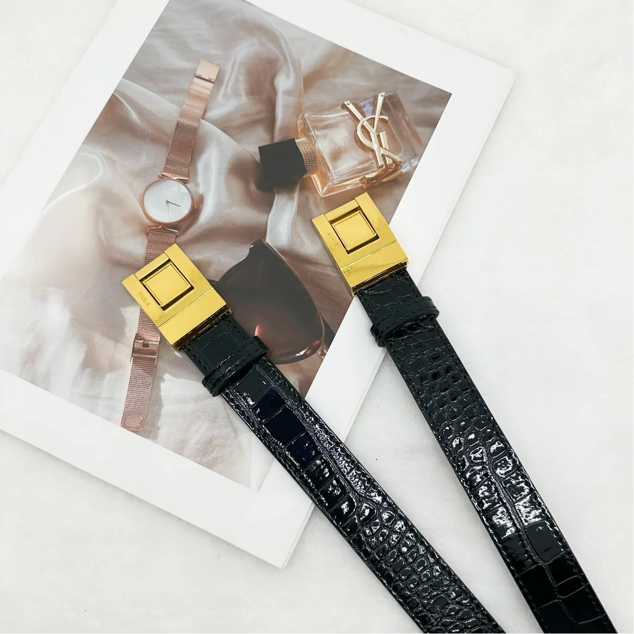 Роскошный брендовый кожаный ремень для женщин, дизайнерский поясной ремень с пряжкой из сплава, женские джинсы, брючное платье, пояс