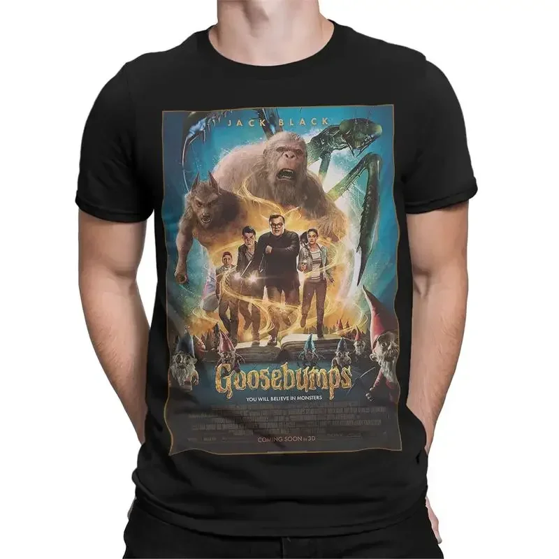Goosebumps Movie Poster Jack Black Fantasy Horror Monsters T shirt