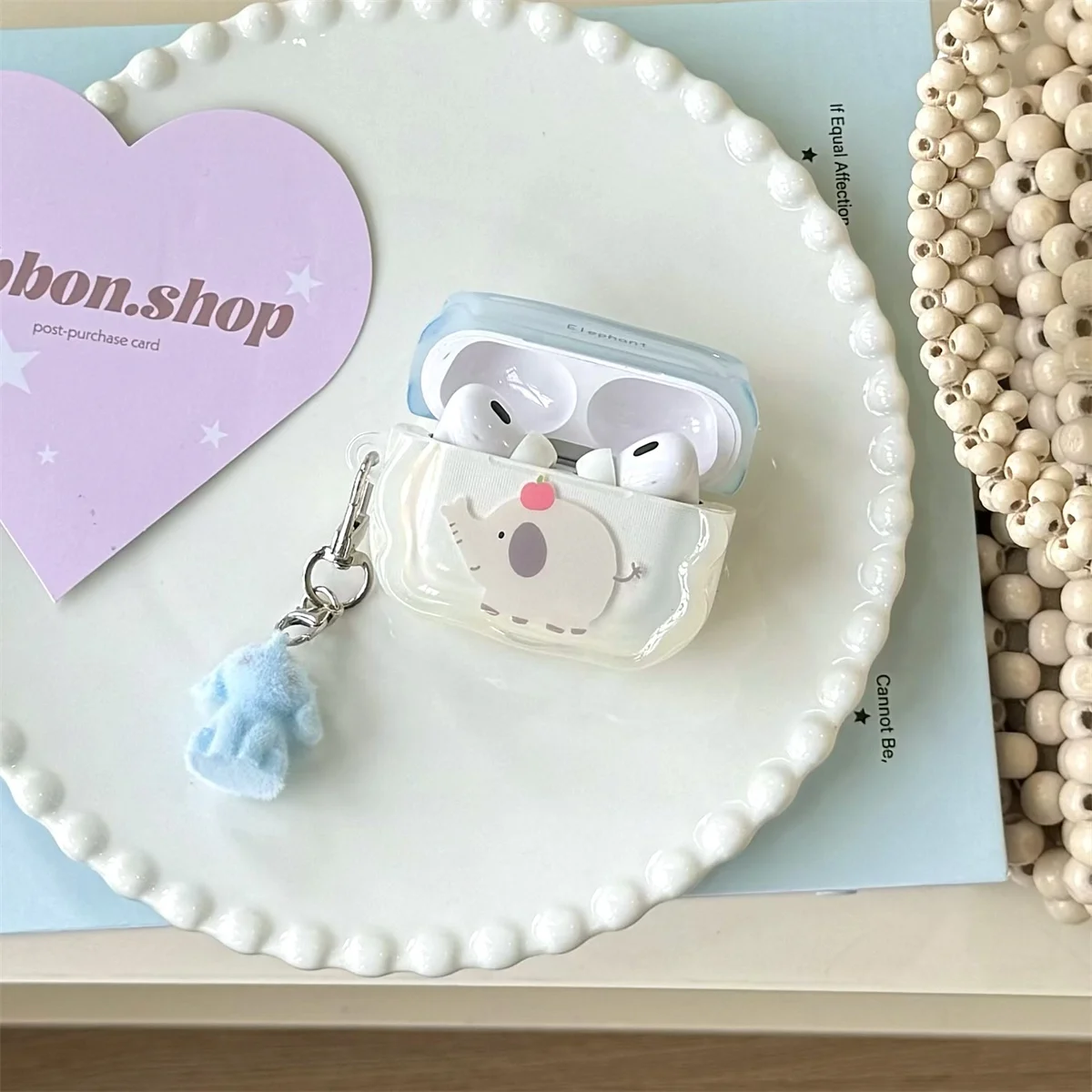 

New Little elephant Earphone Case For Apple Airpods Pro 2 3 4 Headphone Cover For earphone cover Silicone Kawaii Headset Cases