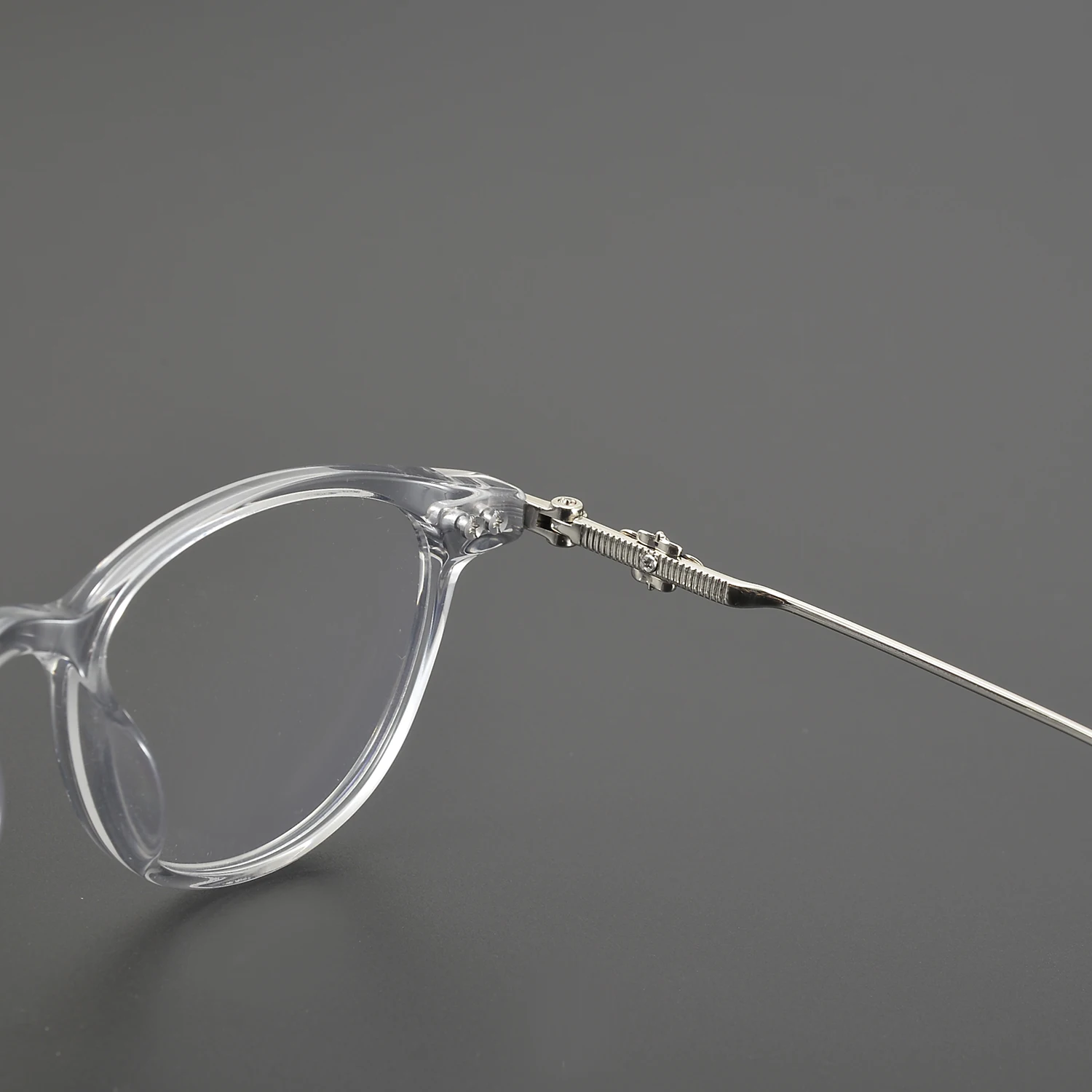 إطار نظارات نسائي عصري جديد الاتجاه الكلاسيكي التيتانيوم النقي شخصية خفيفة للغاية الزخرفية المضادة للأزرق النظارات الطبية #3