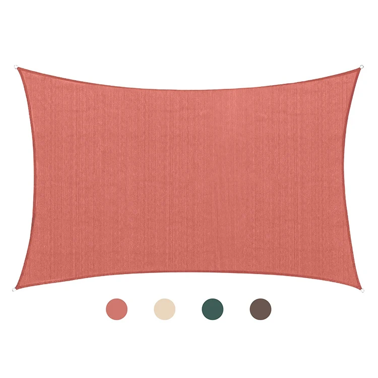 Patio Balcony Outdoor Rectangle Polyester Waterproof Durable Weatherproof Sun Shade Sails