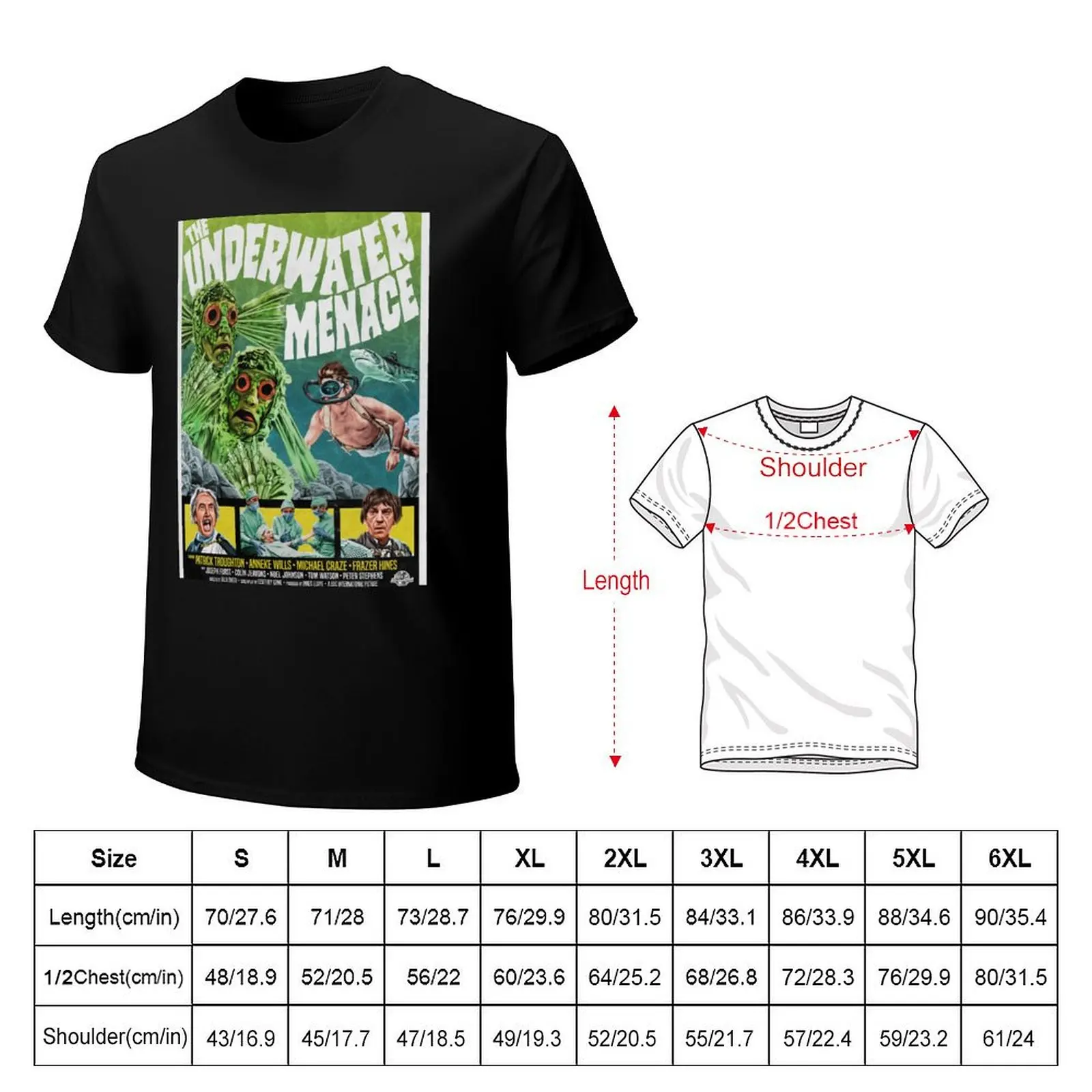 The Underwater Menace T-Shirt t shirt man designer T-Shirt