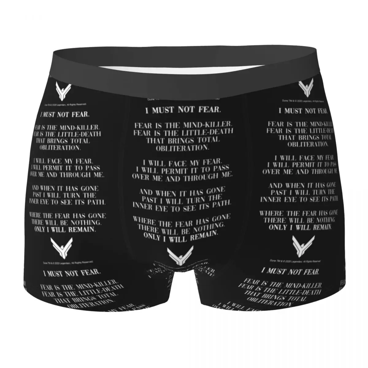 Cuecas boxer litânica contra a medo dune 2020 citação calcinha masculina ventilar roupa interior para homme homem namorado presente