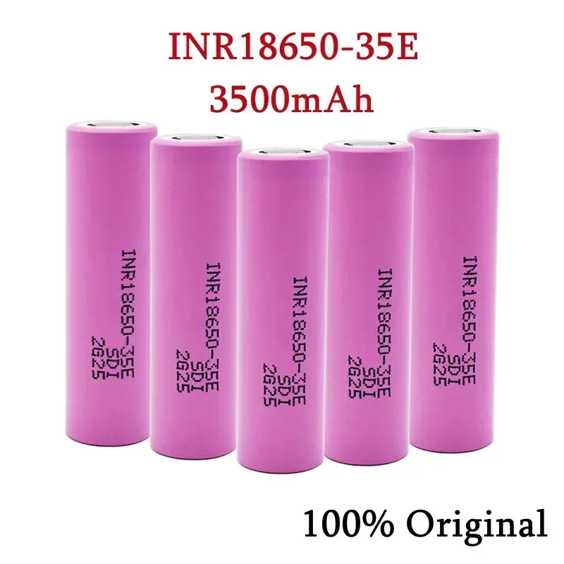 

New Original 18650 Battery 35e 3.7V 3500Mah Discharge 18650 Li-Ion Battery 3.7V INR18650 Rechargeable Battery For Flashlight