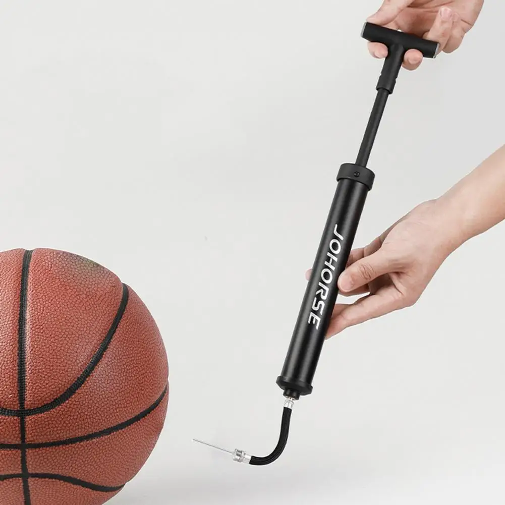 Rotating Air Nozzle High-pressure Sports Ball Pump with Rotating Nozzle T-shaped Handle Extension Hose for Volleyball Basketball