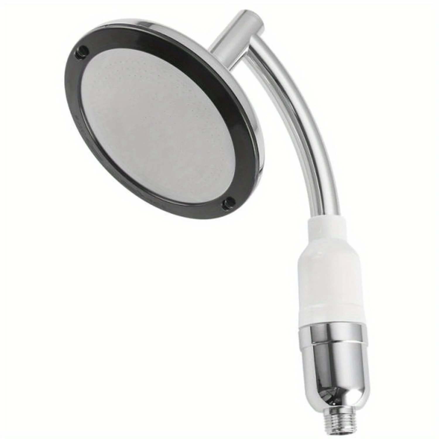 5.5In High Pressure Shower Head Stainless Steel Powerful Energy Bath Heads Water Saving ° Rotating Round Showerhead