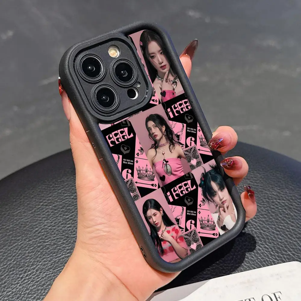 

KPOP G-Gidle-S Thicken TPU Mobile Phone Case for iPhone 17 16 15 14 13 12 11 Air Pro Max Plus Colorful Cover